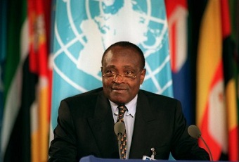 Ferdinand Leopold Oyono en 1993