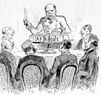 Caricature de Bismarck. La confrence de Berlin ( AKG)