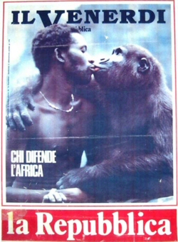 Campagne d'affichage lance par le quotidien italien La Repubblica en 1989