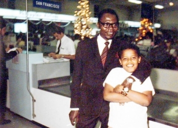 Barack Obama et son père en 1972