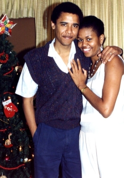 Barack et Michelle Obama au début des années 90