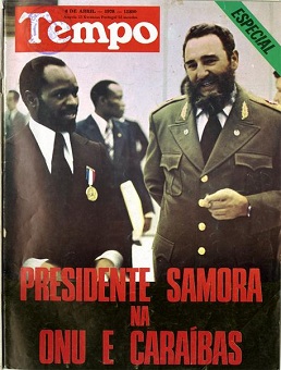 Samora Machel avec Fidel Castro