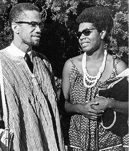 Maya Angelou et Malcolm X au Ghana en 1964