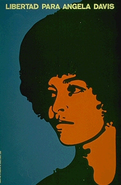 Libertad para Angela Davis, oeuvre pop-art de l'artiste cubain Felix Bèltran, 1971
