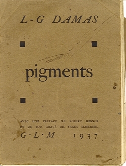 Couverture de la 1re dition de Pigments, en 1937
