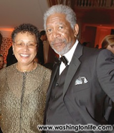 Morgan Freeman en compagnie de son pouse Myrna Colley-Lee
