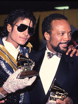 Quincy Jones et Michael Jackson  l'poque de Thriller