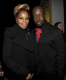 Wyclef et Marie J Blige lors de l'op�ration "Hope for Haiti now"