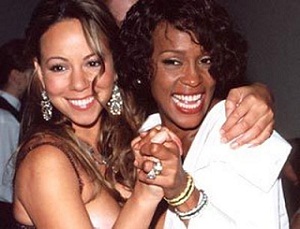 Mariah Carey et Whitney Houston en 1999