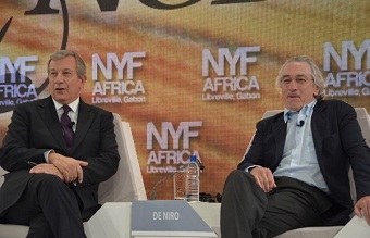 Robert de Niro et Richard Attias lors de l'dition 2012 du New York Forum