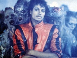 Michael Jackson sur le tournage de Thriller