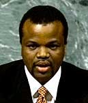 Le roi Mswati du Swaziland
