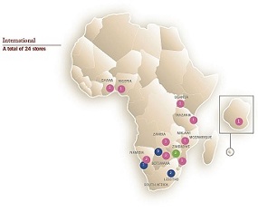  Massmart compte 232 magasins en Afrique du Sud et 24 magasins dans 12 autres pays du continent