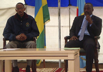 Paul Kagame et Joseph Kabila