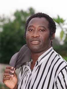 Laurent Gbagbo lors de la campagne prsidentielle de 1990