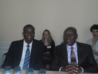 Lagassane Ouattara, ancien president de l'ASPA et Daniel Kablan Duncan
