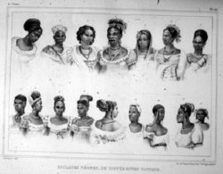 Femmes esclaves africaines et créoles. Rio de Janeiro. 1830.