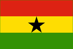 Le drapeau du Ghana