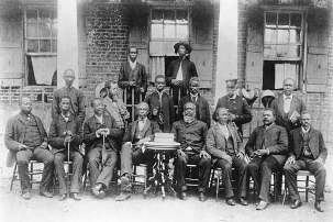 Les membres d'un gouvernement librien dans les annes 1880