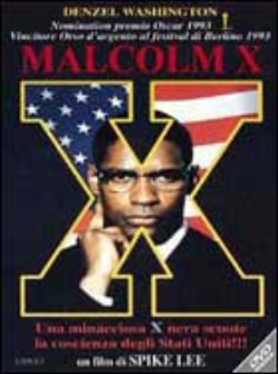 L'affiche du film de Spike Lee "Malcolm X" 