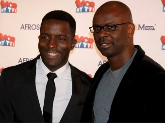 Tonje Bakang et Lilian Thuram lors de la soirée de lancement du partenariat MyTF1 Vod / Afrostream