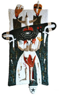 Et dieu cra la pintade, 165 cm x 98 cm, 2003