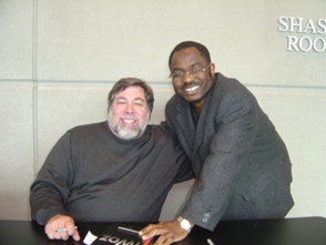 Jacques Bonjawo et Steve Wozniak, co-fondateur d'Apple