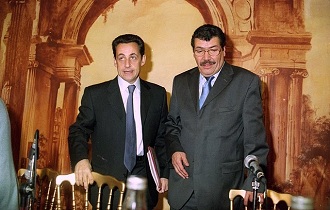 Abderrahmane Dahmane et Nicolas Sarkozy