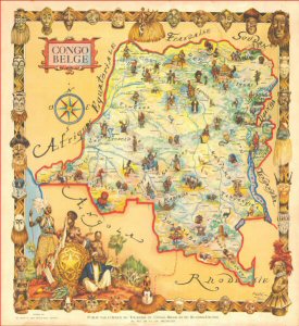Carte du "Congo Belge"