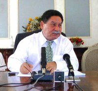 Fradique de Menezes, le prsident de Sao Tome et Principe