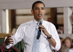 Barack Obama dans l'Indiana le 1er mai 2008
