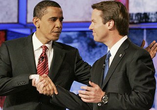 Barack Obama et John Edwards