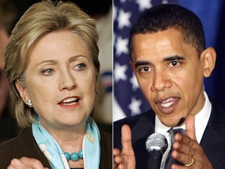 Hillary Clinton et Barack Obama