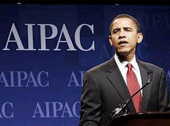 Barack Obama devant l'Aipac