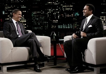 Barack Obama reçu dans l'émission de Tavis Smiley sur PBS en octobre 2007
