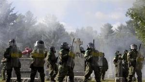 Policiers lors du sommet de Montebello, Qubec, le 20 aot 2007  AFP/Archives 