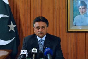 Le prsident pakistanais, Pervez Musharraf, s'adresse  la nation, le 18 aot, pour annoncer sa dmission. Afp/Press 