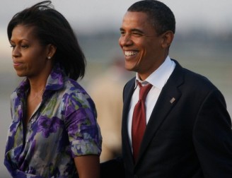 Michelle et Barack Obama à Chicago le 23 août dernier
