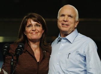 John McCain et sa colistire Sarah Palin