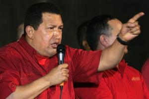 Le prsident Chavez, le 11 septembre,  Caracas. 