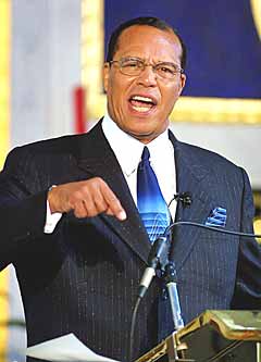 le leader Louis Farrakhan 