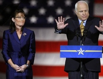 Sarah Palin et John McCain le 4 novembre 2008