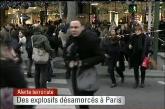 Des clients du magasin Le Printemps vacus (image I Tl)