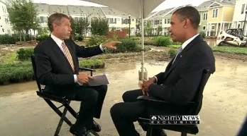 Barack Obama interrog lors de l'mission ''Nightly News'' sur NBC