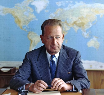 Dag Hammarskjöld (1905-1961) fut secrétaire général de l'ONU de 1953 à 1961