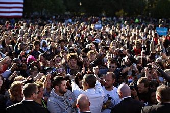 Barack Obama  Columbus dans l'Ohio