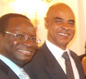 Les 2 députés élus à partir de leur liste respective (SPD ) et (CDU) : Dr. Karamba Diaby (SPD-Halle) et Charles Huber (CDU-Darmstadt)