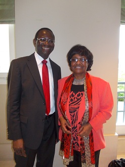 Le député Dr. Karamba Diaby (SPD) et Dr. P. Herzberger-Fofana
