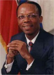 Le prsident hatien Jean-Bertrand Aristide