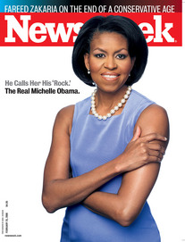 Michelle Obama en couverture de ''Newsweek''
